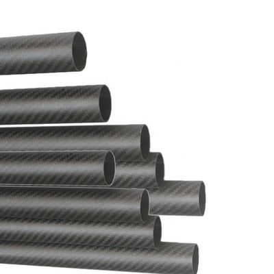 Προγραμματισμός παραγωγής 35-45 ημέρες 40mm OD Στρογγυλό σωλήνα άνθρακα 3,5m Ματ σωλήνα ινών άνθρακα